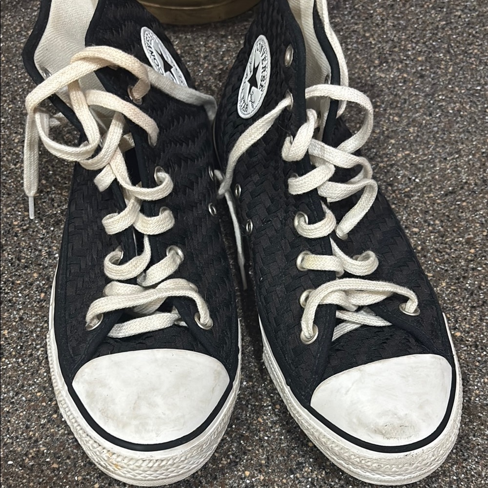 Converse All Star Black High Tops - Picture 5 of 6